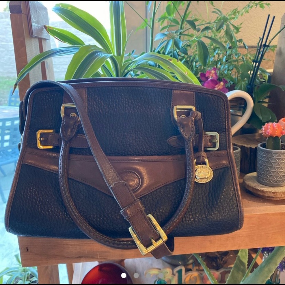 Dooney & Bourke brown leather satchel!